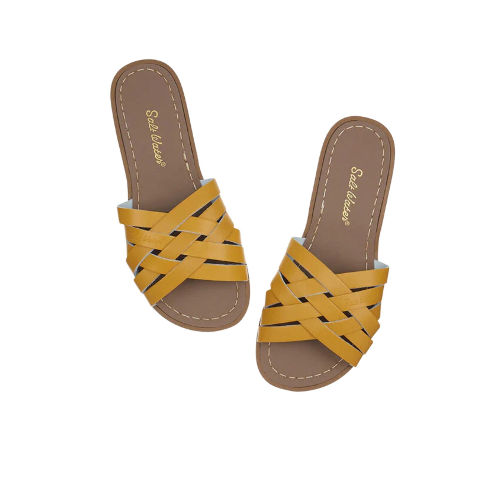 Salt-water Retro Slide Adult - Mustard