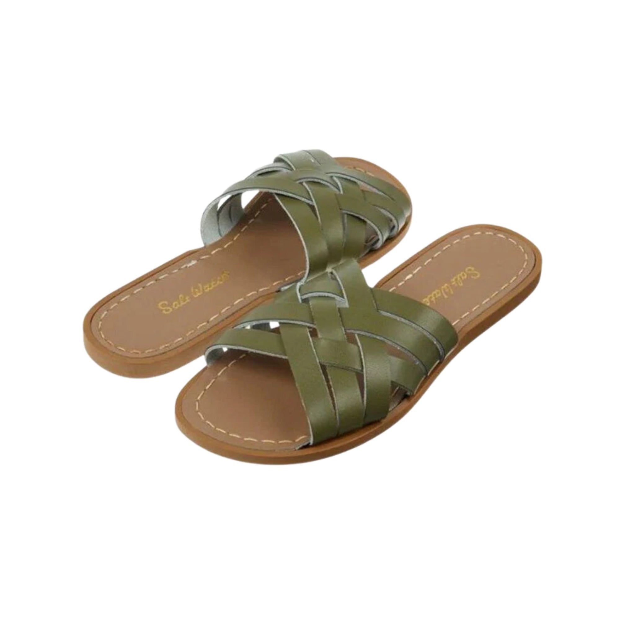 Salt-water Sandals Retro Slide Adult - Olive