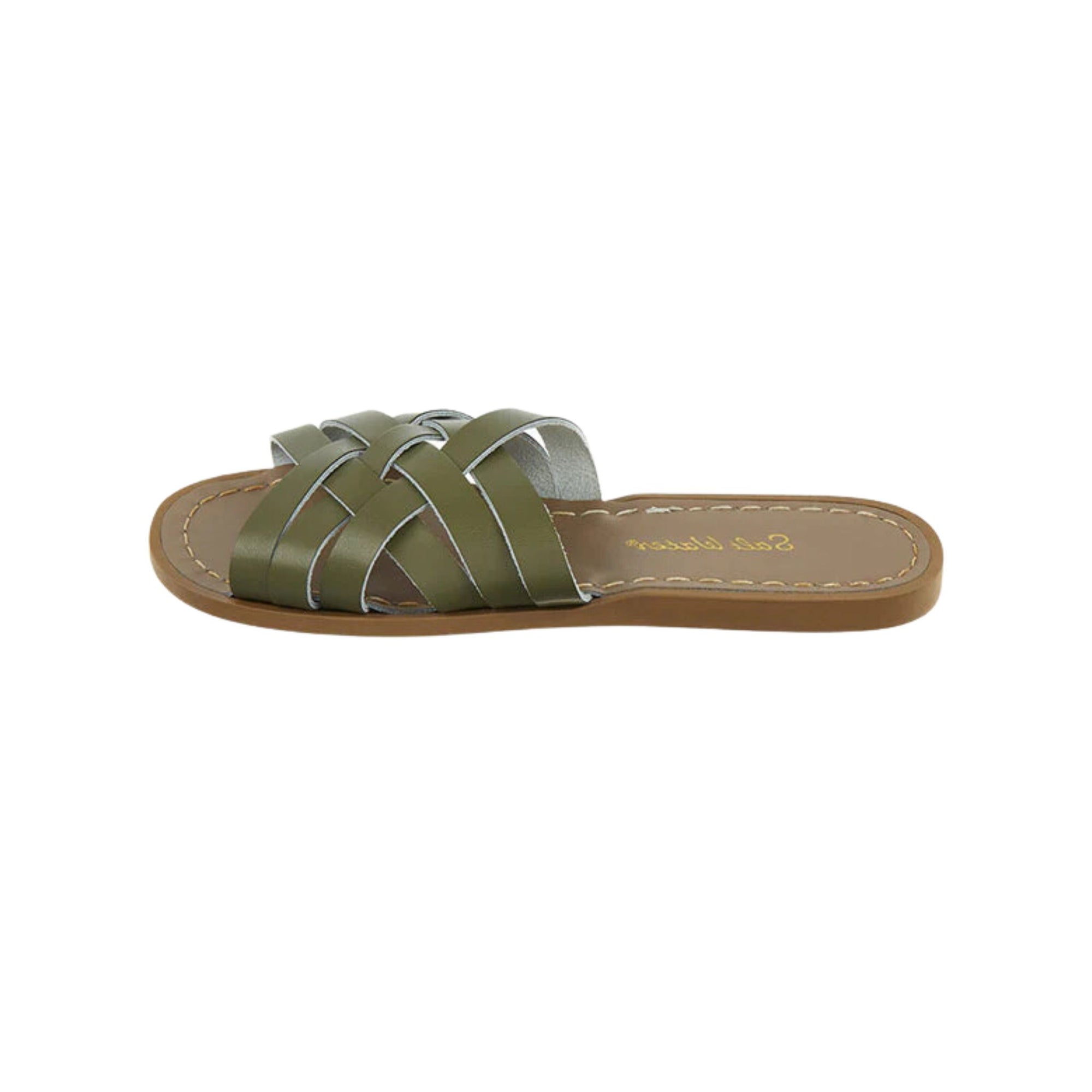 Salt-water Sandals Retro Slide Adult - Olive