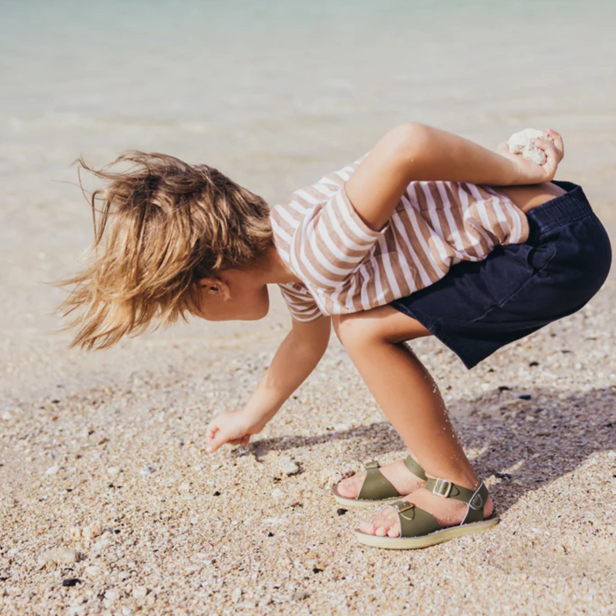 Salt-water Sandals Surfer Sandals - Olive
