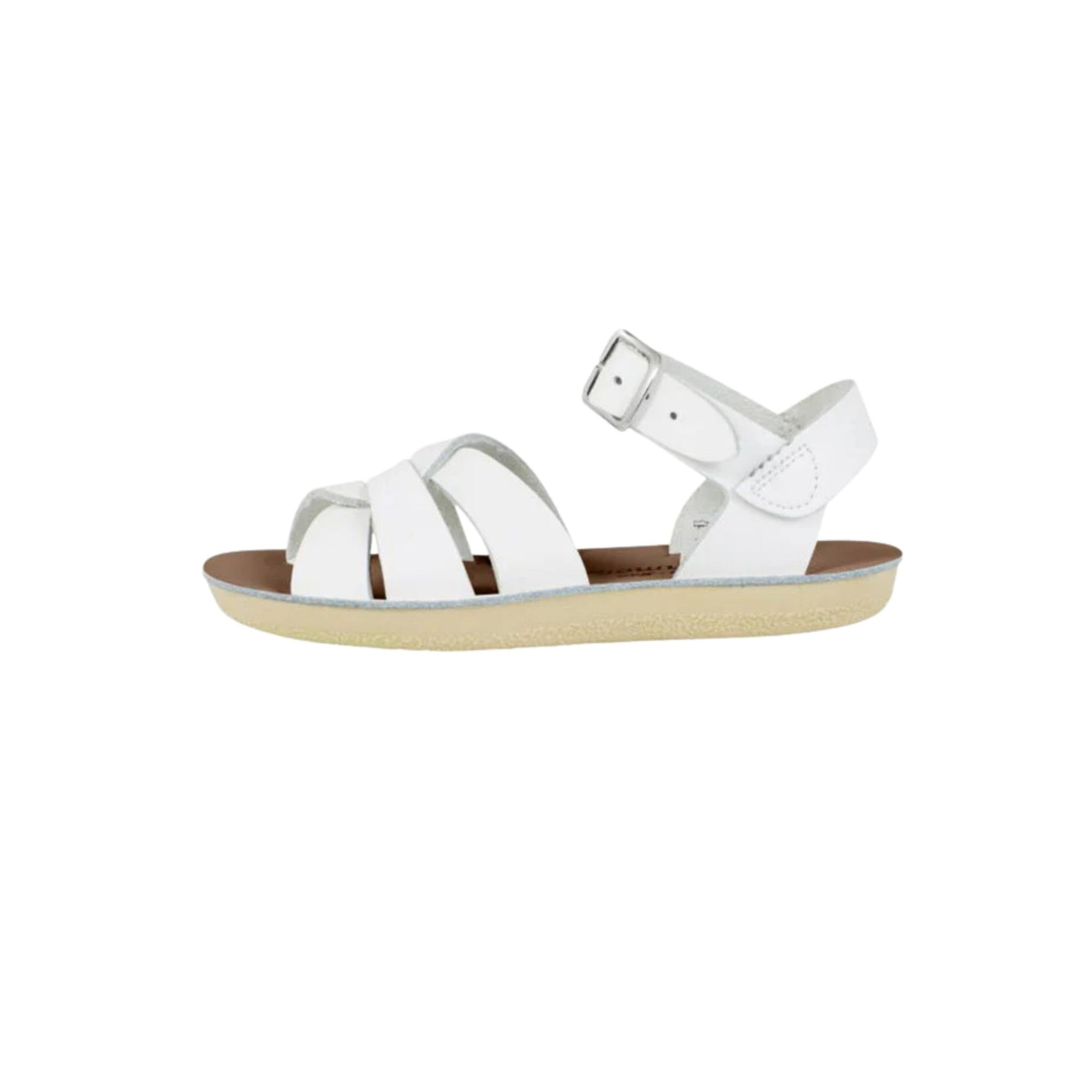 White kids' saltwater sandals