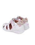 Biogateo White Sandals - Pink Butterflies