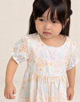 Scarlett Dress - Cream Floral Bamboo