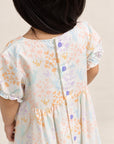 Scarlett Dress - Cream Floral Bamboo