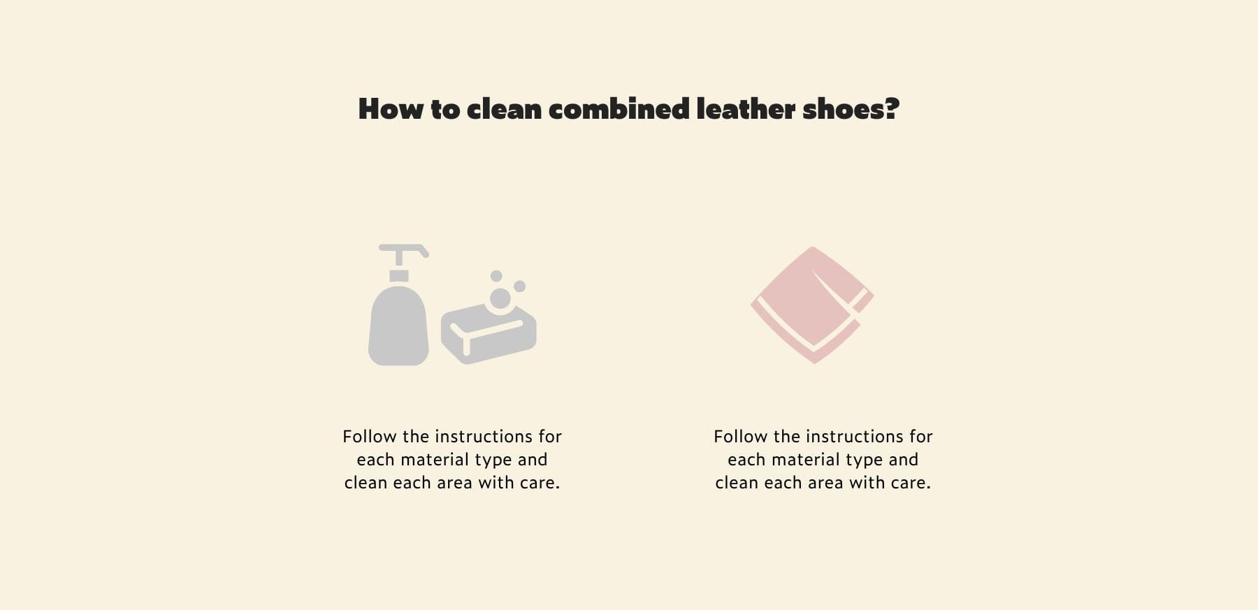 How to clean combined leather shoes?