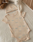 Short-Sleeve Onesie - Rainbow Hot Dogs