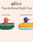 Olive Man In Boat Bath Toy | The Elly Store