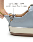 Tip Toey Joey Bossy Sneakers - Tide Blue / Tapioca elastic heel