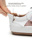 Tip Toey Joey First Walker Landy Pink Dream Rose Gold Sneakers elastic heel