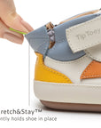 Landy High Top Sneakers - Tapioca / Tangerine / Caja elastic heel