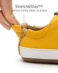 Bossy Sneakers - Caja Yellow / White elastic heel
