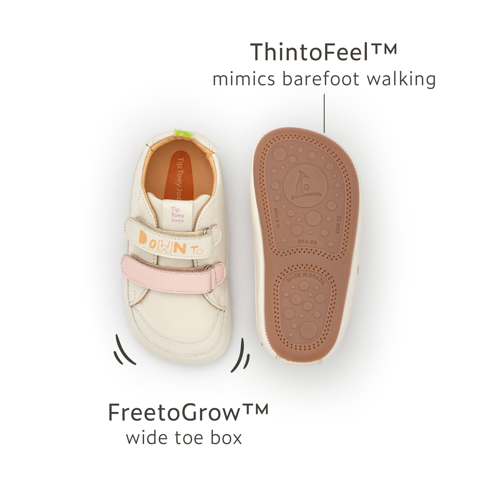 Bossy Down to Earth - Tapioca / Blossom Pink sole