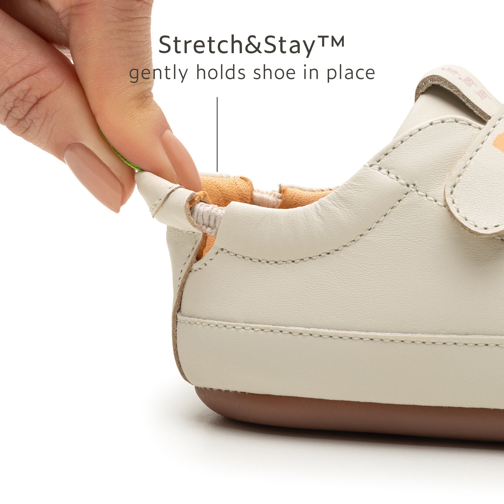 Bossy Down to Earth - Tapioca / Blossom Pink elastic heel