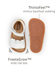 Ruffy Sandal - White sole