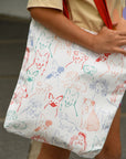 Tote Bag - Colourful Puppies