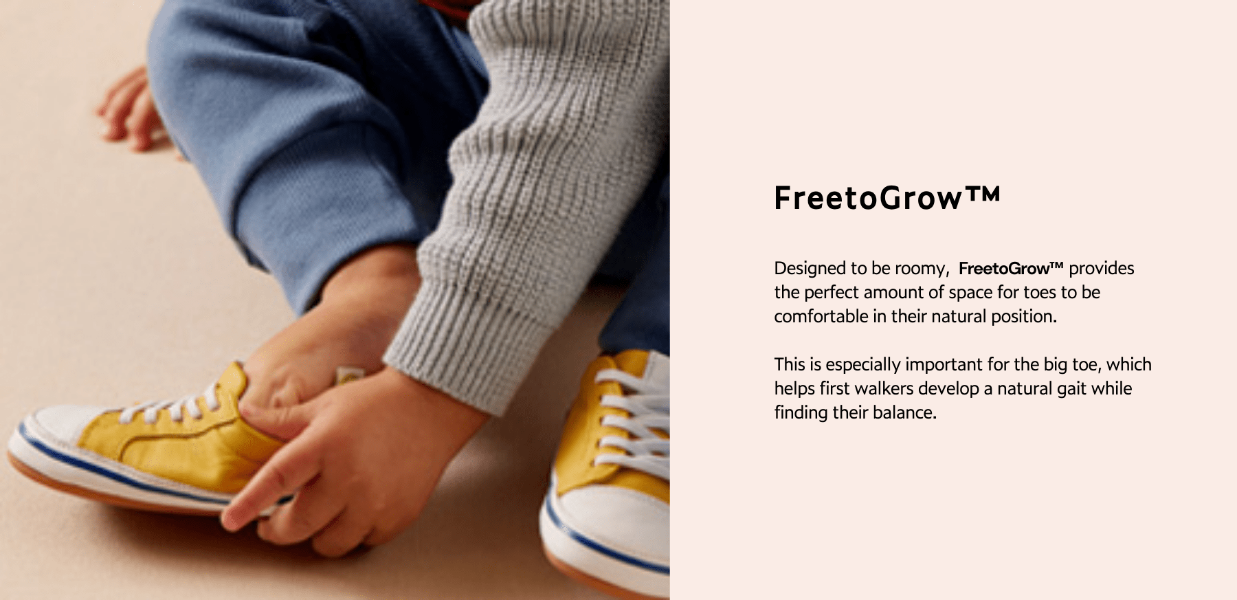 FreetoGrow shoes for comfortable toes