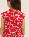 Twirly Cheongsam - Red Fans