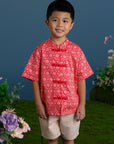 Tang Shirt - Red Honeycomb Tiles