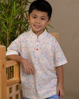 Mandarin-collared Polo Tee - Rainbow Fish