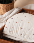 Bamboo Muslin Swaddle - White Freesia