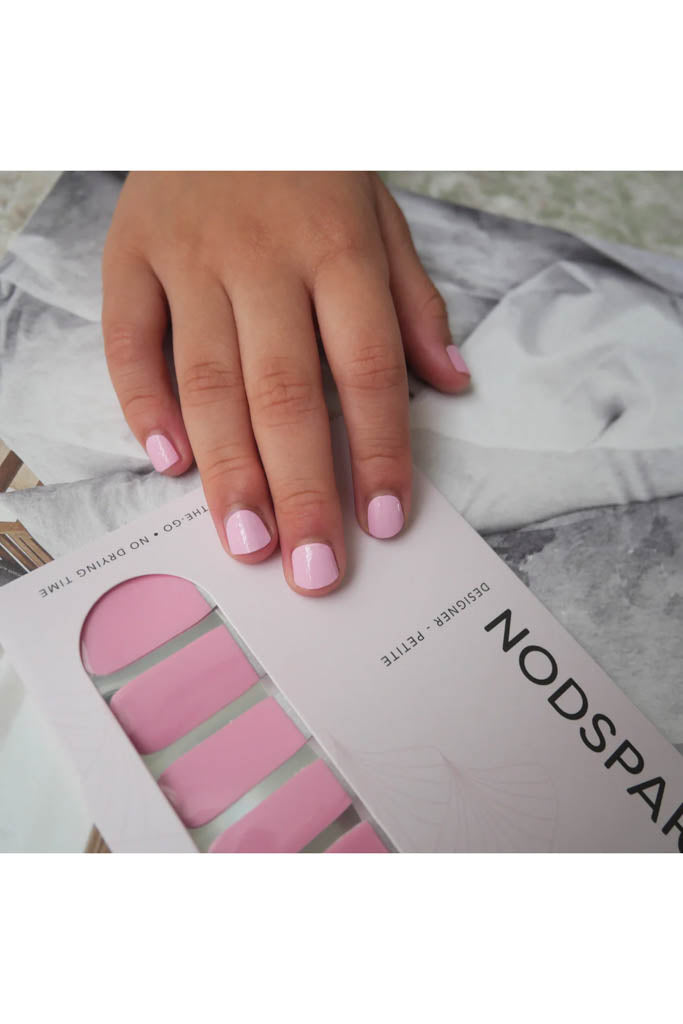 Nodspark Nail Stickers - Classic Bubblegum Pink (Petite)