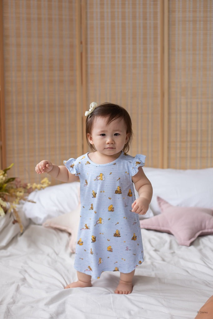 Girls&#39; Flutter Nightgown Bubble Bath with Pooh | Disney x elly | The Elly Store Singapore