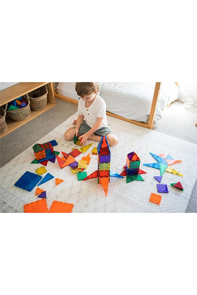 Magnetic Tiles Set - 64 Pieces | Learn and Grow | The Elly Store