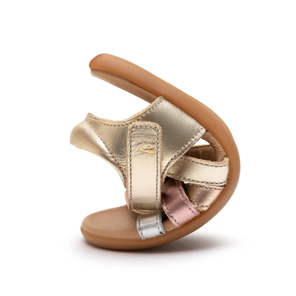 Rose gold 2024 criss cross sandals