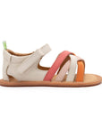 Tip Toey Joey Criss Cross - Tapioca / Tangerine / Coral Matte