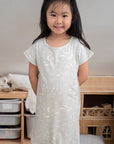 Girls' Nightgown - Nightfall Bunnies | Premium Bamboo Cotton Family Pyjamas | The Elly Store Singapore