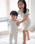Girls' Nightgown - Nightfall Bunnies | Premium Bamboo Cotton Family Pyjamas | The Elly Store Singapore