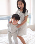 Girls' Nightgown - Nightfall Bunnies | Premium Bamboo Cotton Family Pyjamas | The Elly Store Singapore