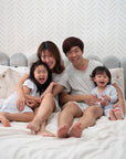 Girls' Nightgown Bunnies In A Row | Premium Bamboo Cotton Family Pyjamas | The Elly Store Singapore