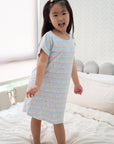 Girls' Nightgown Bunnies In A Row | Premium Bamboo Cotton Family Pyjamas | The Elly Store Singapore