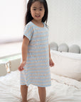Girls' Nightgown Bunnies In A Row | Premium Bamboo Cotton Family Pyjamas | The Elly Store Singapore