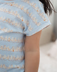 Girls' Nightgown - Bunnies In A Row closeup | Premium Bamboo Cotton Family Pyjamas | The Elly Store Singapore