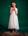 Willow Dress - White Shimmer | Flower Girl Dresses and Formal Wear | The Elly Store Singapore