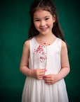 Willow Dress - White Shimmer | Flower Girl Dresses and Formal Wear | The Elly Store Singapore