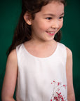 Willow Dress - White Shimmer | Flower Girl Dresses and Formal Wear | The Elly Store Singapore