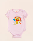 Short-Sleeve Onesie - Pink Rainbow Pooh | Disney x elly | The Elly Store Singapore