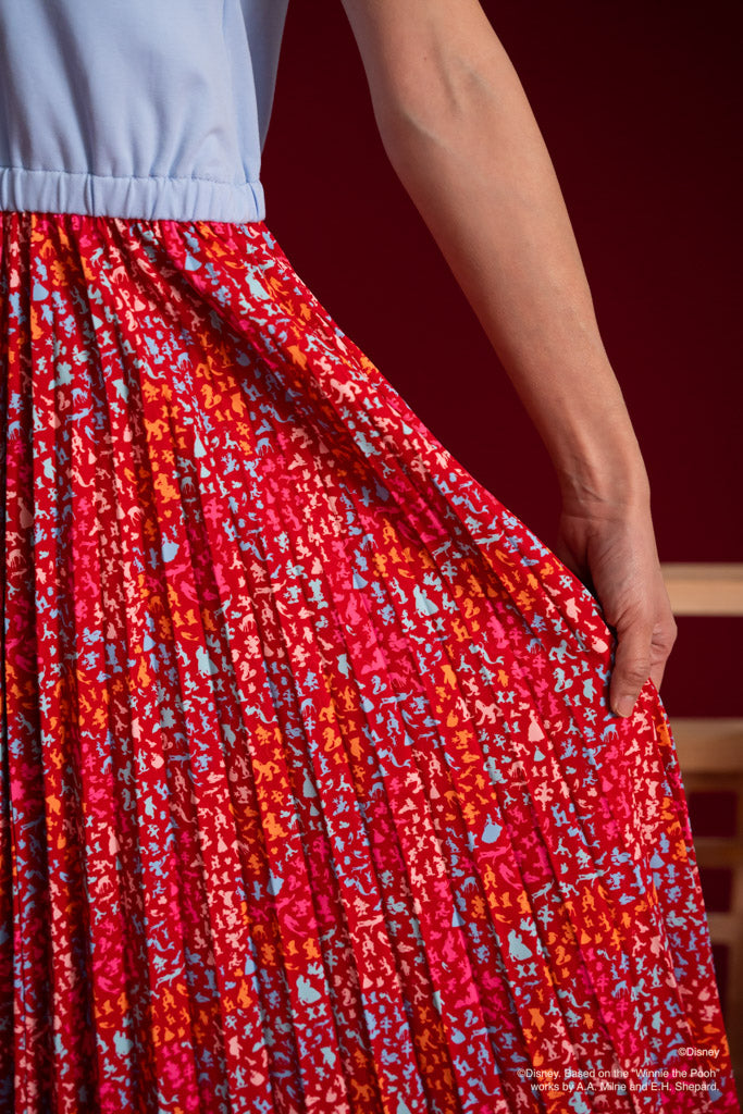 Disney100 Ladies Madelyn Dress - Red Confetti | Disney x elly Chinese New Year 2023 | The Elly Store Singapore