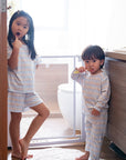 Short-Sleeve Pyjamas - Bunnies In A Row | Family Pyjamas | The Elly Store Singapore