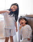 Short-Sleeve Pyjamas - Bunnies In A Row | Family Pyjamas | The Elly Store Singapore