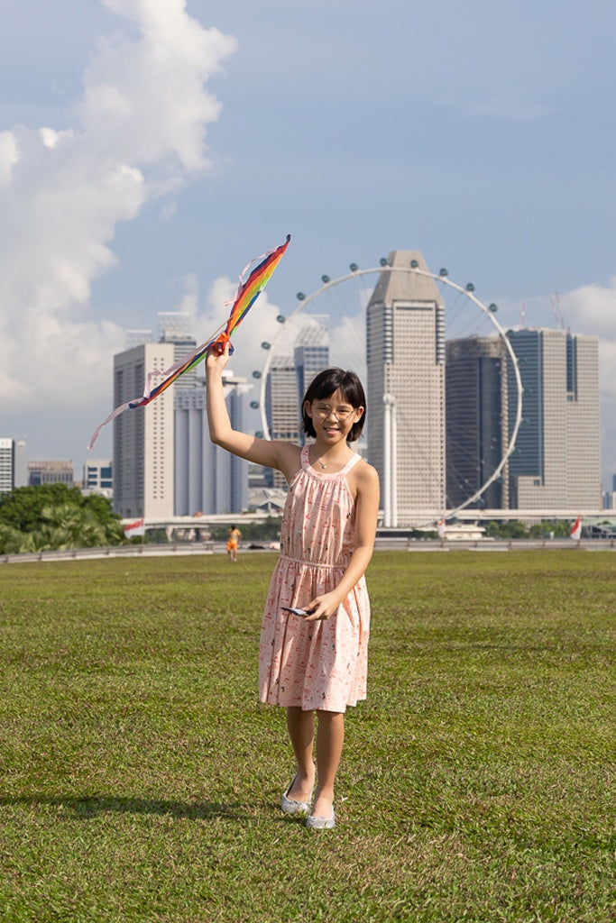 Callie Halter Dress - Pink Road Trip Mickey | Girls&#39; Dresses | The Elly Store Singapore