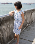Flutter Romper - Blue Road Trip Mickey | Disney x elly Home 2022 | The Elly Store Singapore