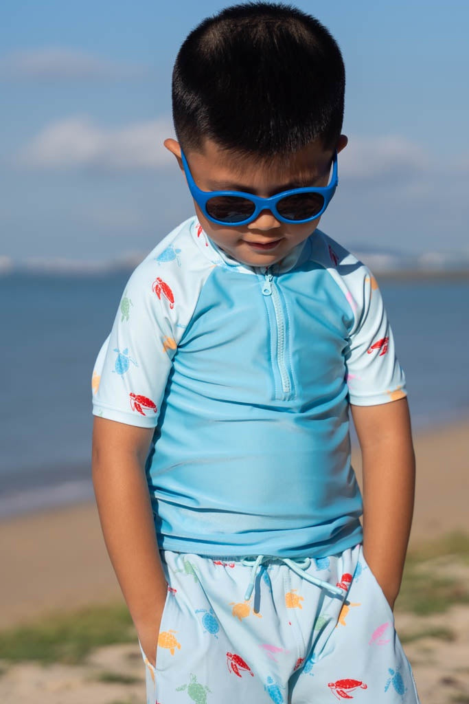 Short-Sleeve Rash Guard Turtles