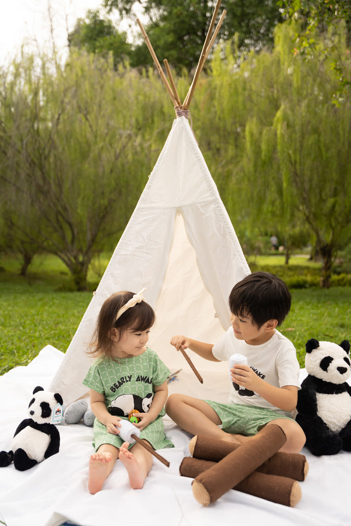 Girls' Nightgown - Bearly Awake | Family Pyjamas | The Elly Store Singapore