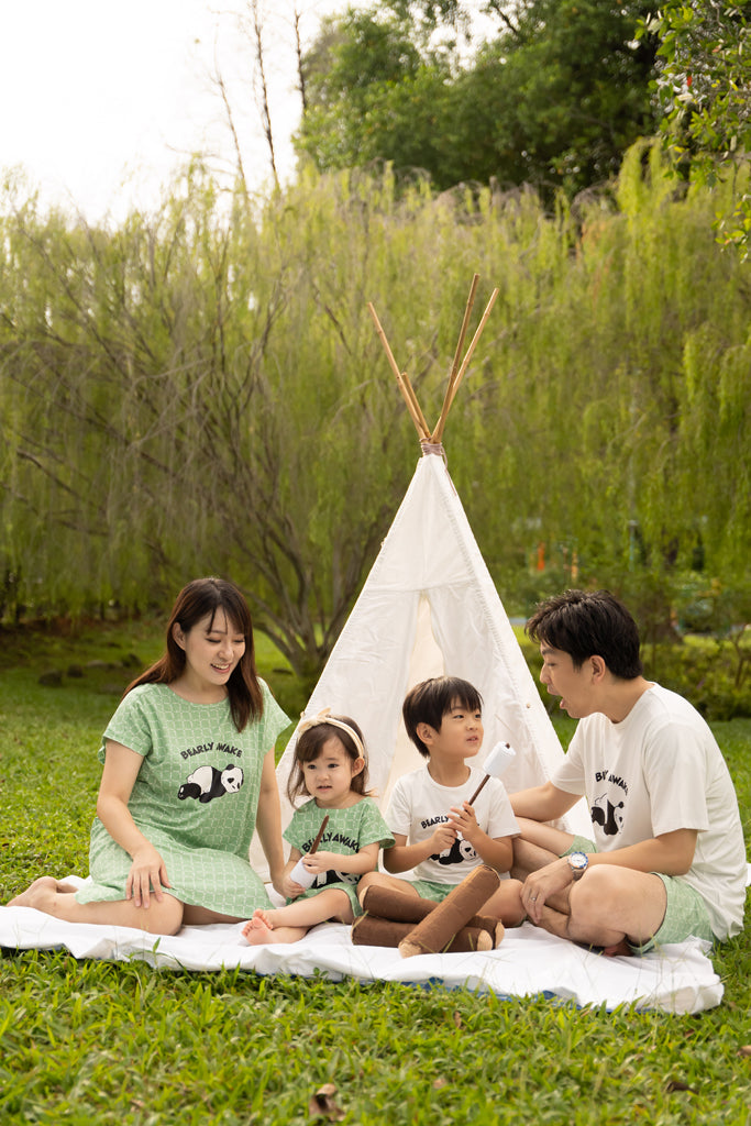 Girls' Nightgown - Bearly Awake | Family Pyjamas | The Elly Store Singapore