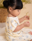 Girl's Nightgown Yellow Hunny Pooh closeup