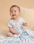 Caleb Romper Blue Hunny Pooh